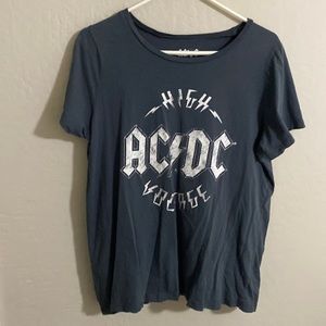 Blue AC/DC high voltage shirt